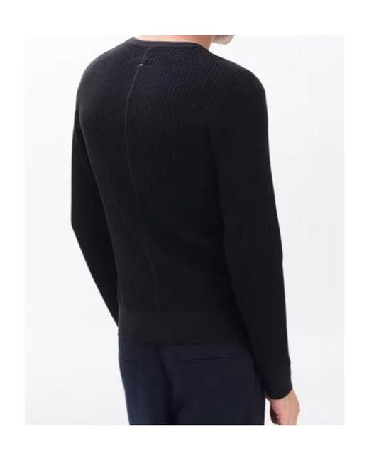 Rag & Bone Black Jayce Silk-Cotton Sweater for men