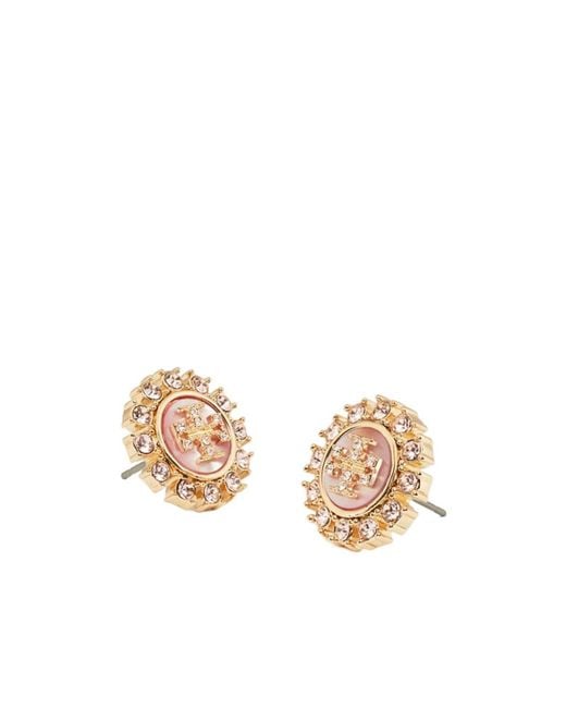 Tory Burch Multicolor Moondance Crystal Stud Earrings