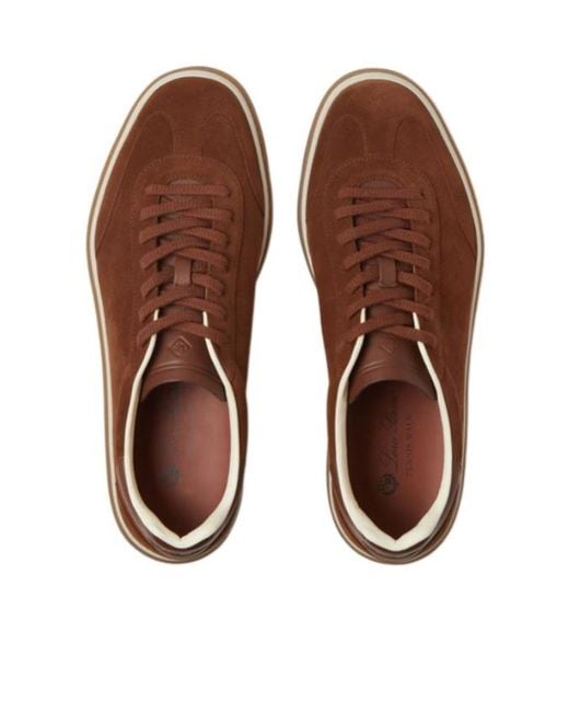 Loro Piana Brown Tennis Walk Sneaker for men