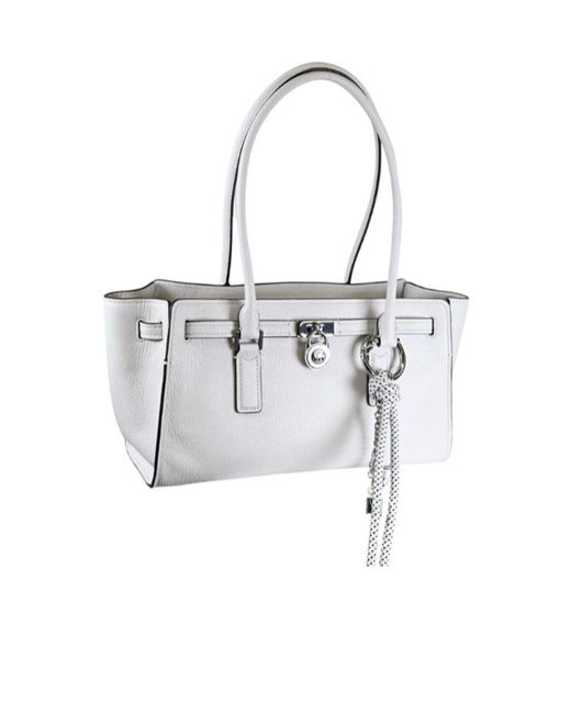 Michael Kors White Hamilton Moderne Small Shoulder Bag