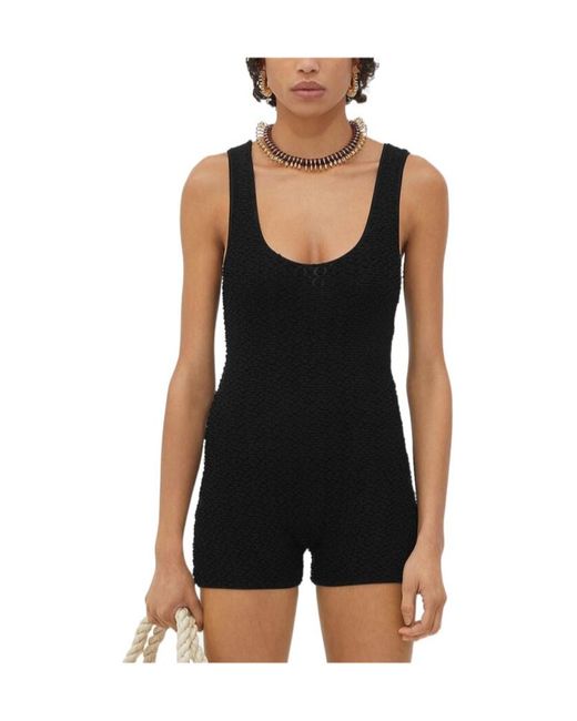 Bottega Veneta Black Textured Nylon Body