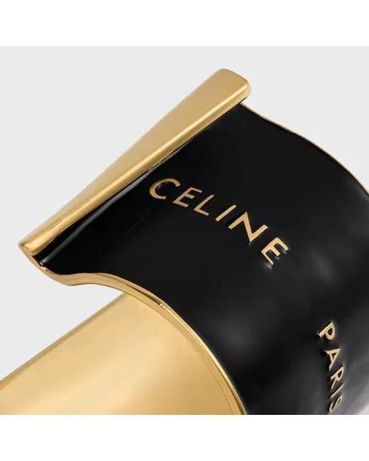 Céline Black Ribbon Large Cuff