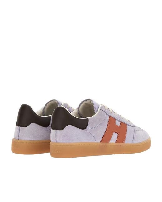 Hogan Pink Cool Side H Patch Sneakers