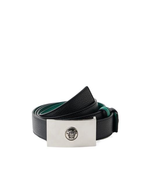 Versace Multicolor Reversible Medusa Buckle Belt for men