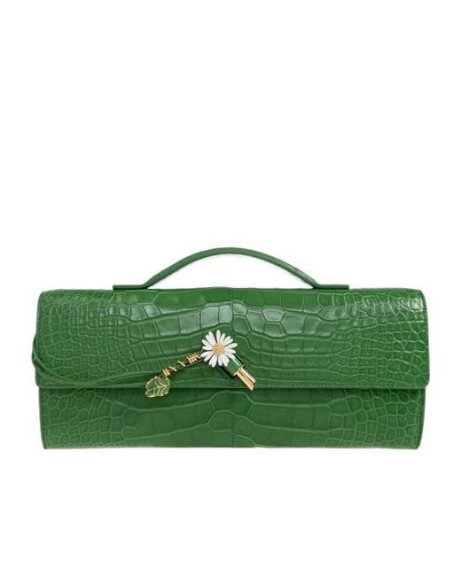 Bottega Veneta Green "Andiamo Small" Clutch