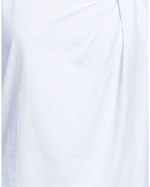 Isabel Marant White Solid Color Short Sleeve T-Shirt