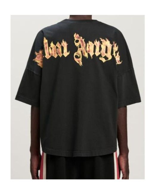 Palm Angels Black T-Shirts And Polos for men