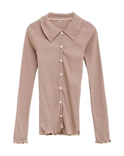 Baserange Pink Long Sleeve Cardigan