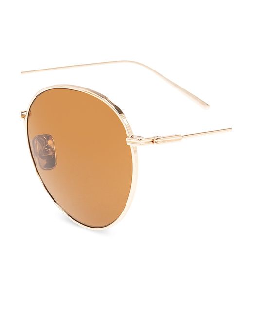 Totême Metallic Logo-Engraved Round-Frame Sunglasses