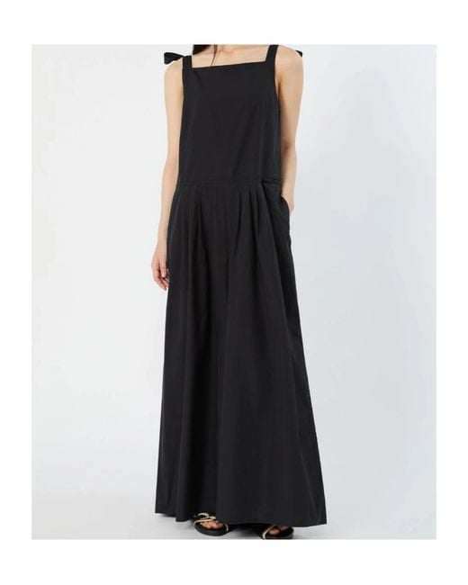 Weekend by Maxmara Black Sleeveless Poplin Jumpsuit