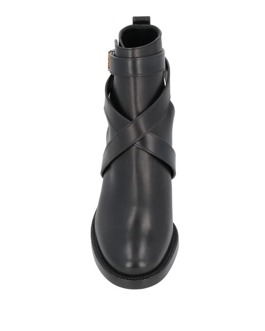 Burberry Black Leather Ankle Boots