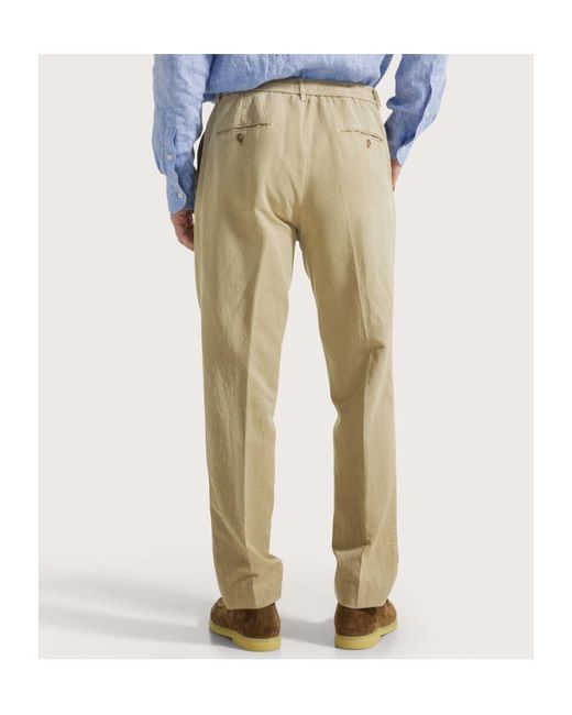 Seventy Natural Casual Pants With Belt Loops for men