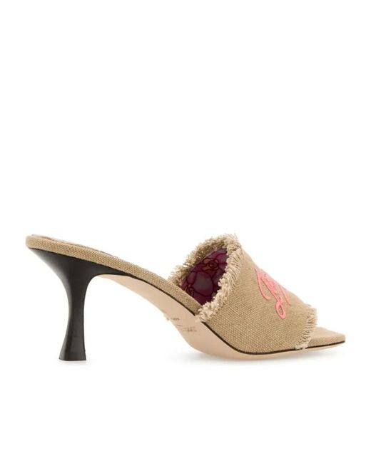 Jimmy Choo Natural Stiletto Sandals