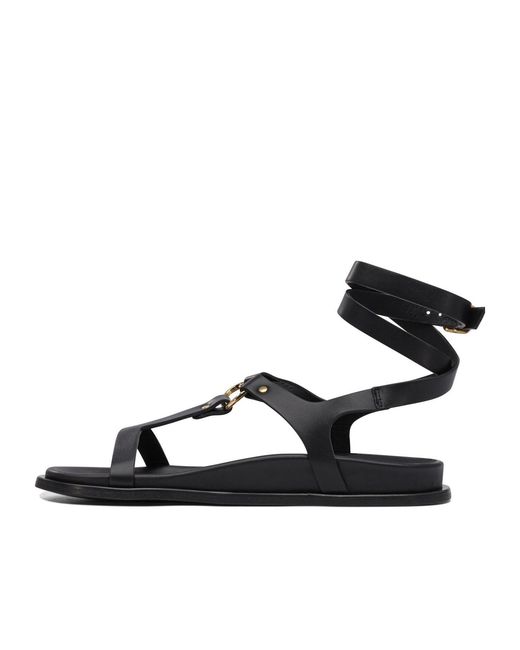 Alohas Black Flat Sandals
