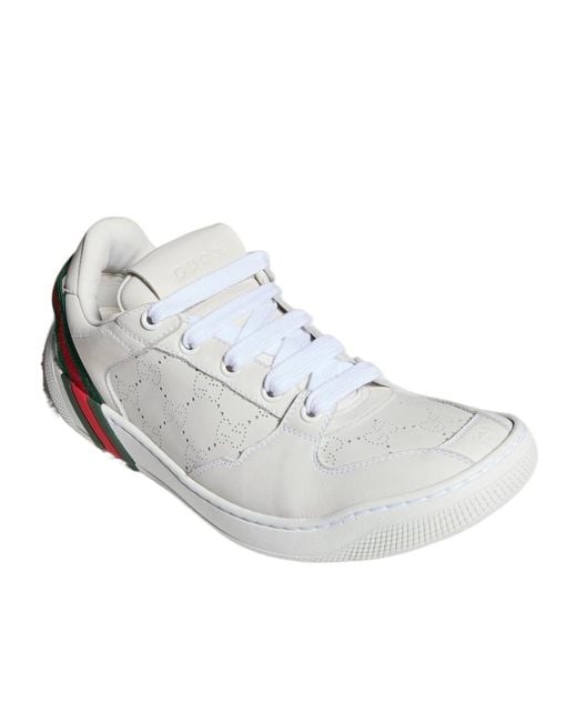 Gucci White Screener Sneaker
