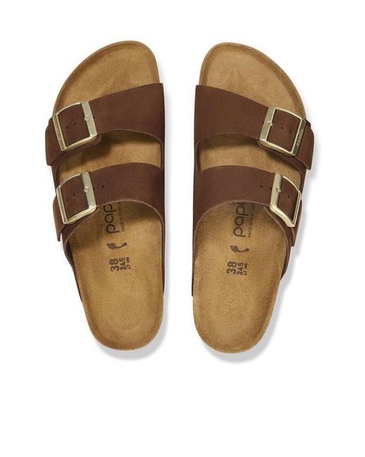 Birkenstock Brown Arizona Pap Flex Platform Sandals