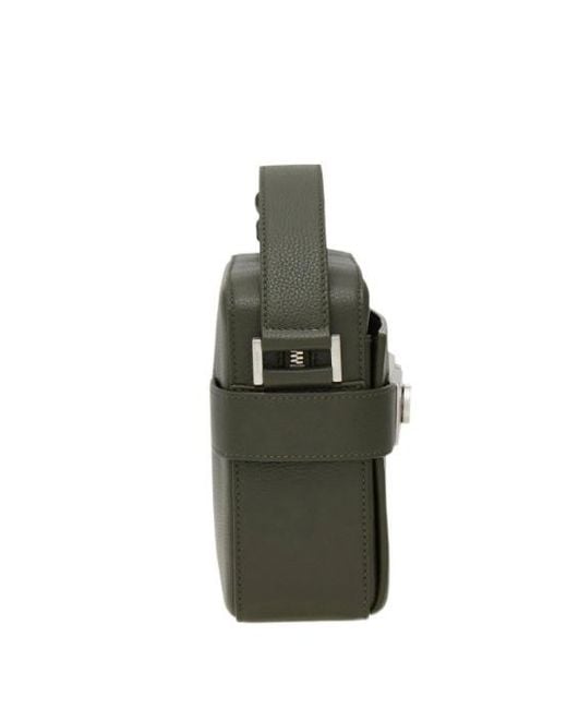 Ferragamo Green Hug Buckle Messenger Bag for men