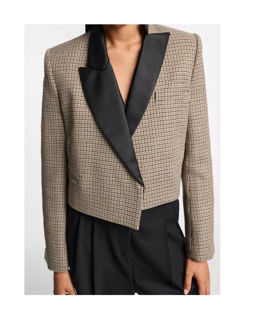 Dorothee Schumacher Multicolor Gaphic Elegance Cropped Blazer