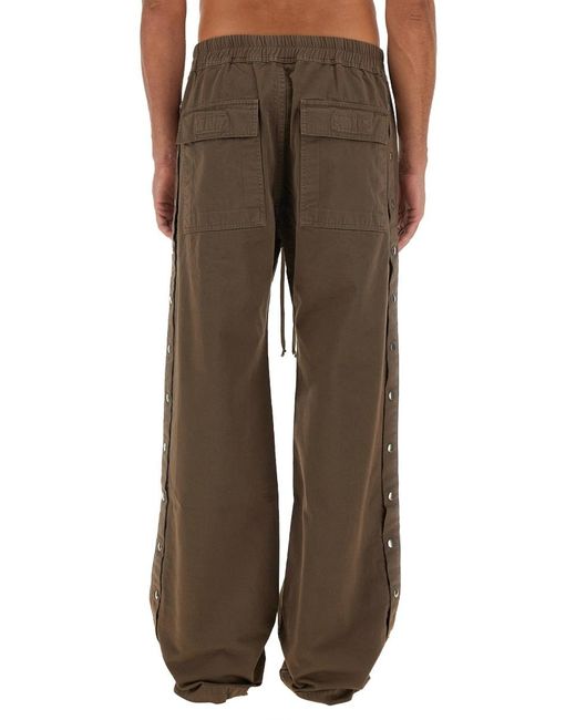 Rick Owens Brown Pusher Drawstring Pants for men