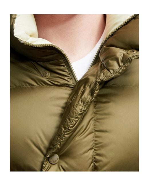 Moncler Green Tripiti Logo Patch Puffer Jacket for men