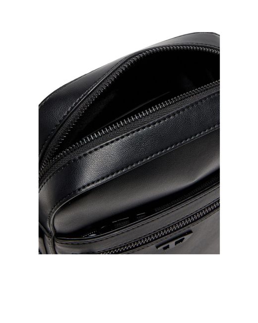 DIESEL Black Rivet-D Crossbody Bag for men