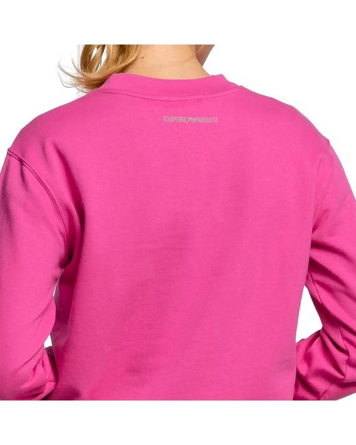 Emporio Armani Pink Logo Hoodie