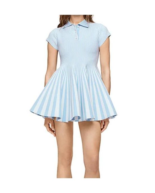 Loewe Blue Striped Mini Dress
