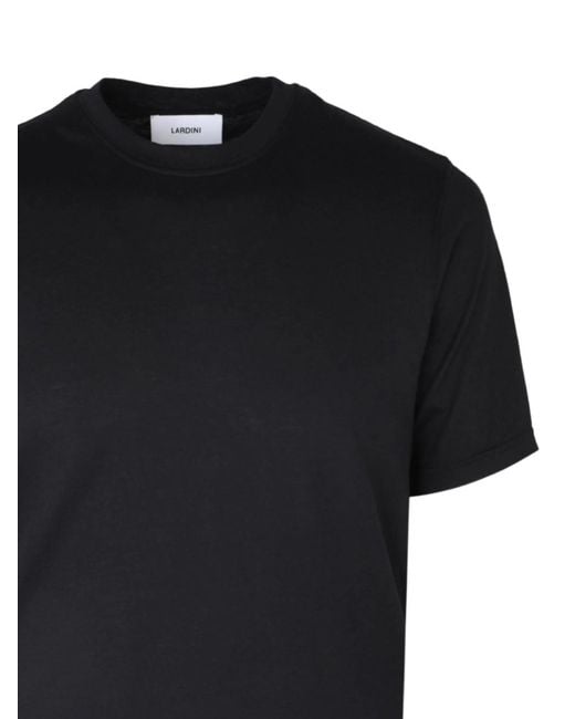 Lardini Black Crew Neck T-Shirt for men