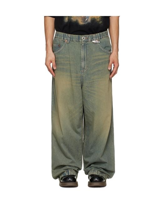 Maison Mihara Yasuhiro Multicolor Drawstring Wide Jeans for men