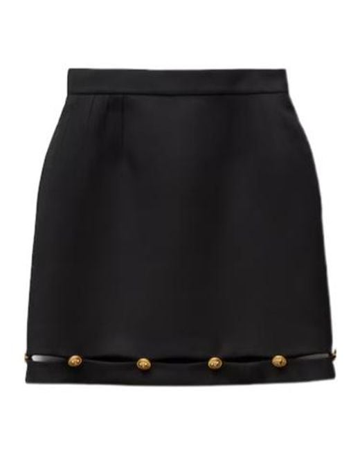 Versace Black Medusa '95 Cutout Skirt