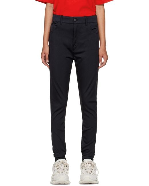 Balenciaga Black High-Waisted Stretch Leggings