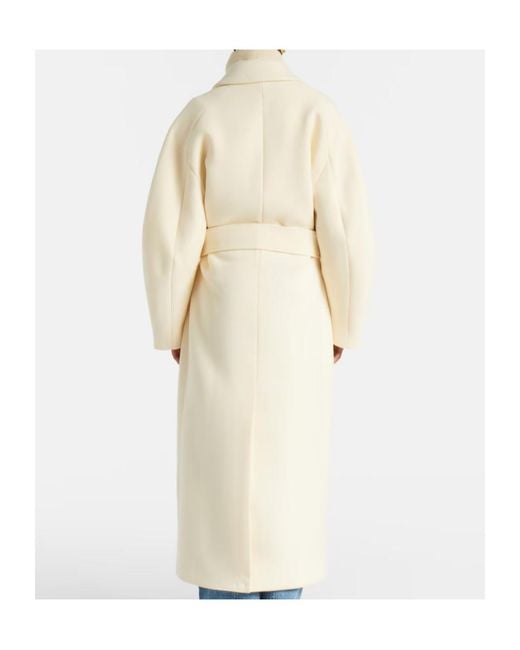 Jacquemus Natural Virgin Wool Coat