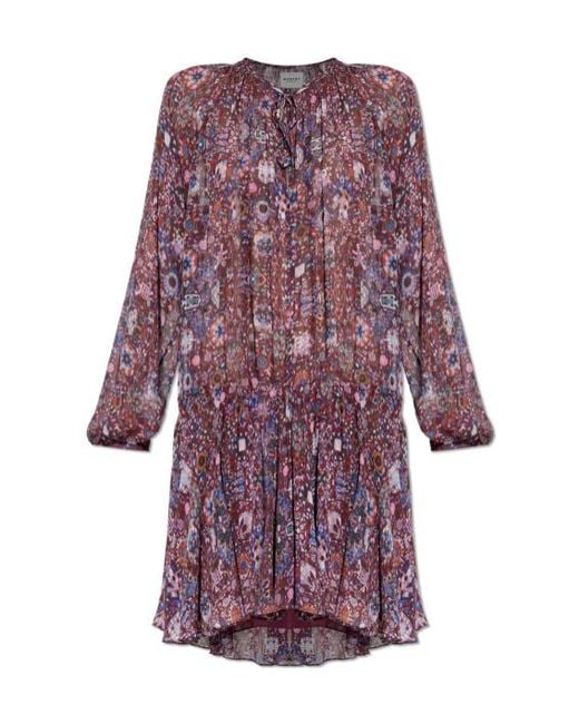 Isabel Marant Purple Short Dresses