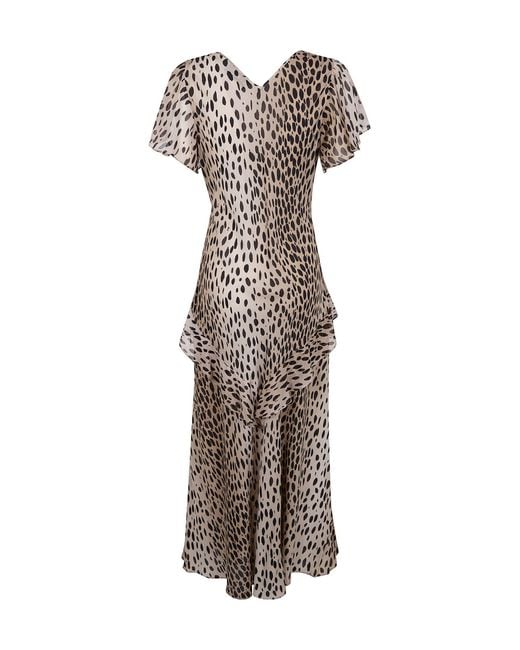 Rixo Multicolor Evie Ruffled Maxi Dress