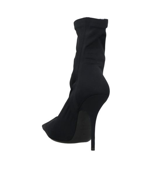 Balenciaga Black Solid Color Ankle Boots