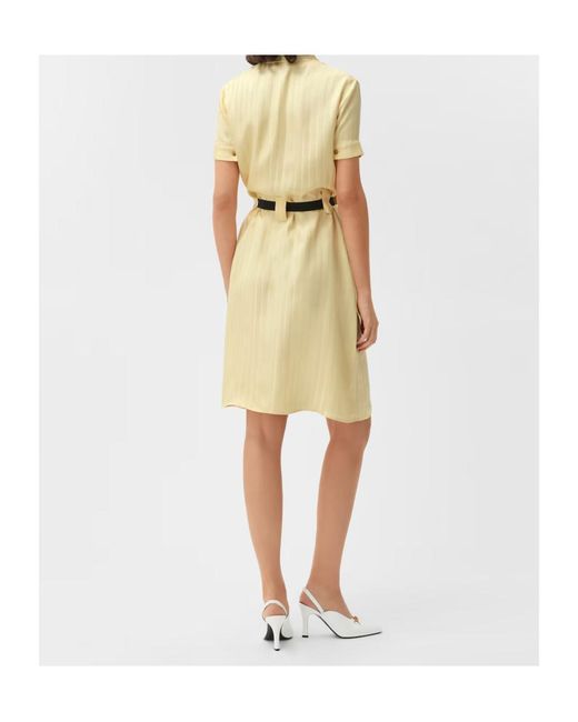 Versace Metallic Greca-Jacquard Midi Shirt Dress