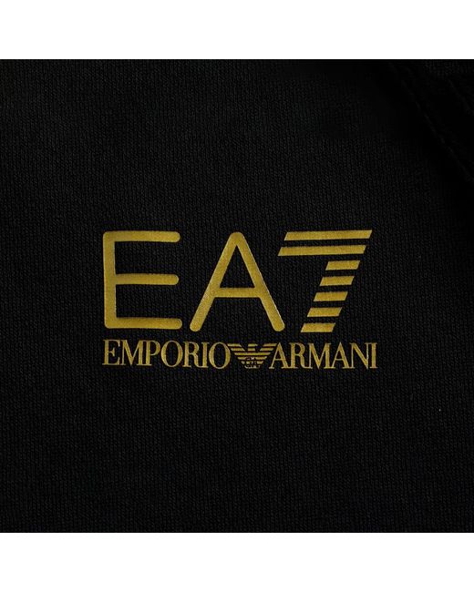 EA7 Blue Logo Zipper Casual Jacket for men