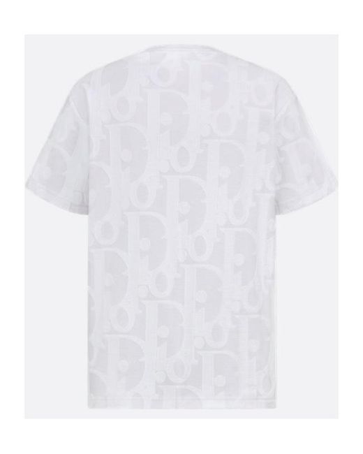 Dior White Short-Sleeved T-Shirt for men