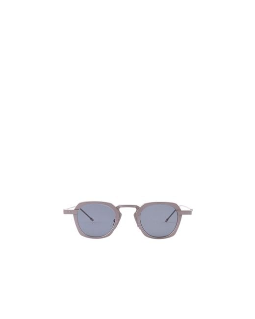 Thom Browne White Eyewear Square Frame Sunglasses for men