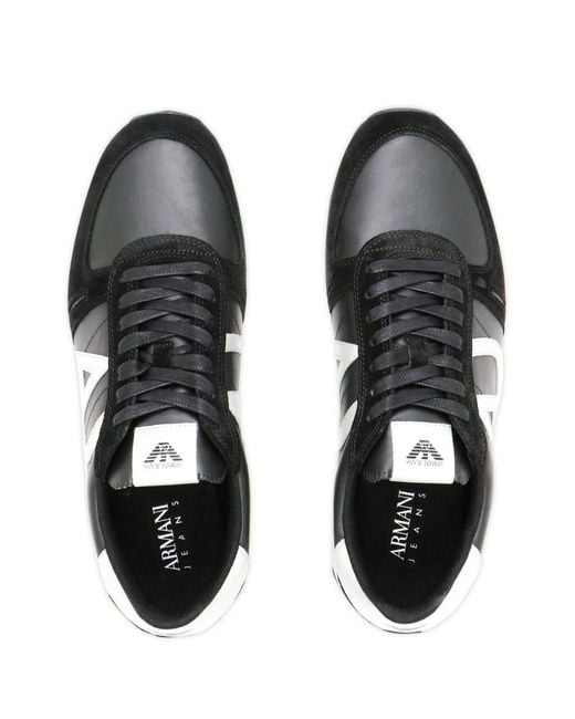 Armani Jeans Black Casual Sports Shoes for men