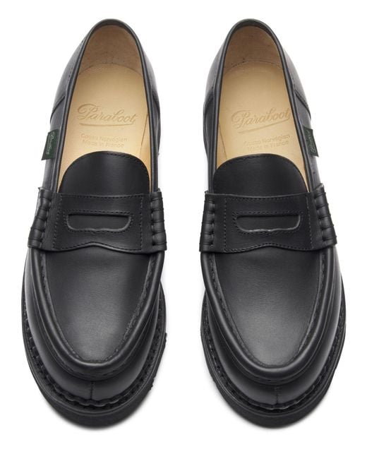 Paraboot Black Orsay Loafers