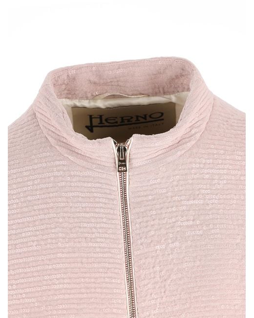 Herno Pink Zipped Jacket