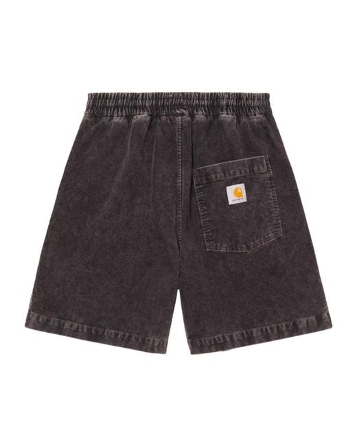 Carhartt Gray Reynold Corduroy Shorts for men