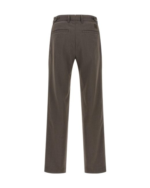 Incotex Gray Pleated Pants for men
