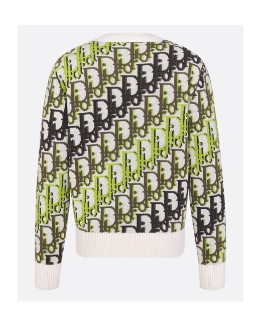 Dior Green Oblique Sweater for men
