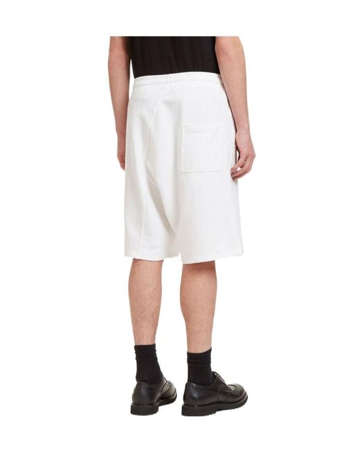 Aiezen White Oversized Bermuda Shorts for men