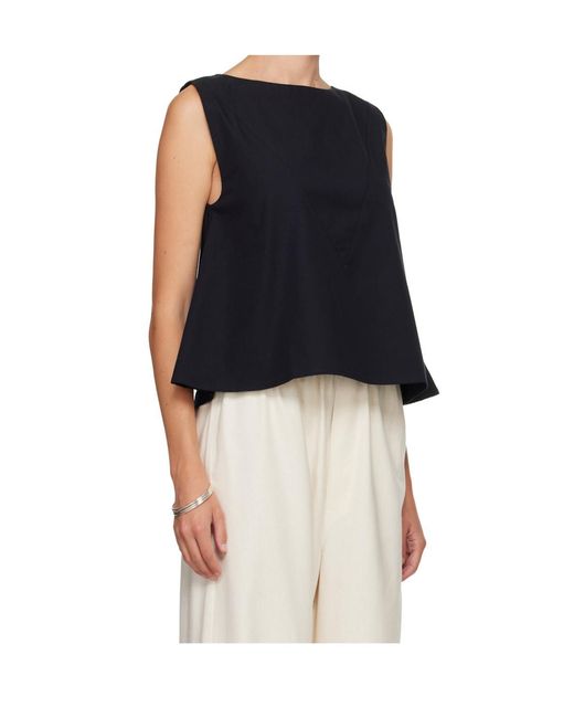 Baserange Black Sleeveless Top