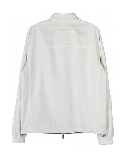 Zegna Gray Long-Sleeved Double-Sided Casual Jacket for men