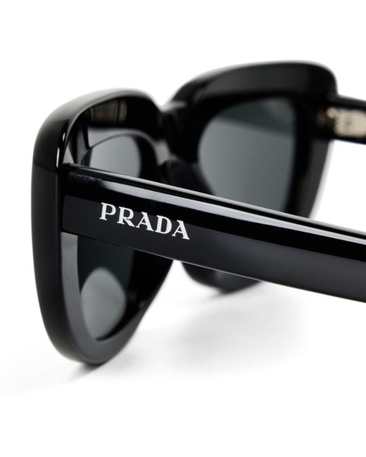 Prada White Oversized Sunglasses