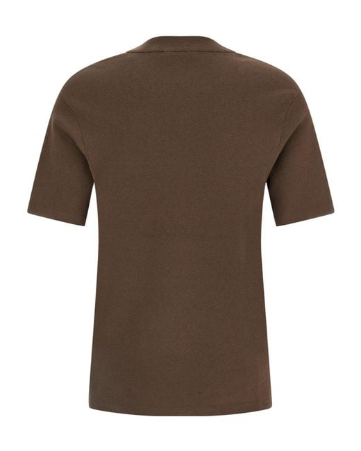 Entire studios Brown Slim Fit Crew Neck T-Shirt